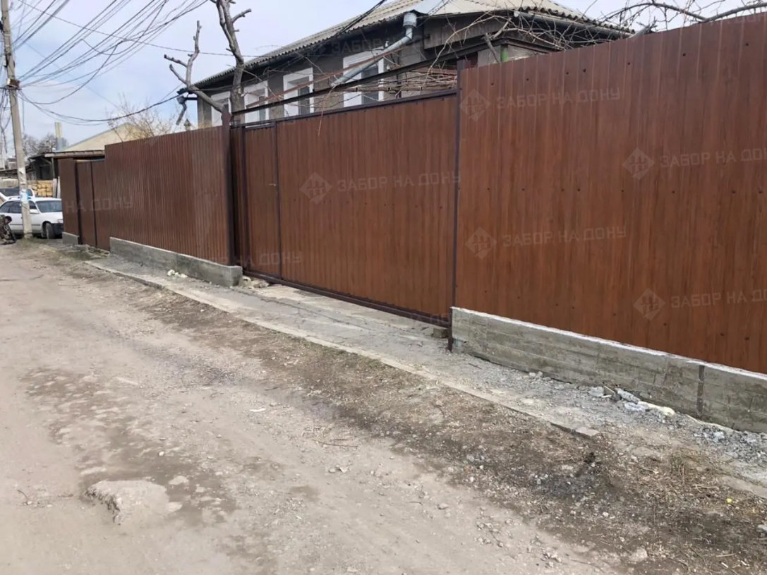 Откатные ворота с калиткой  в Константиновске